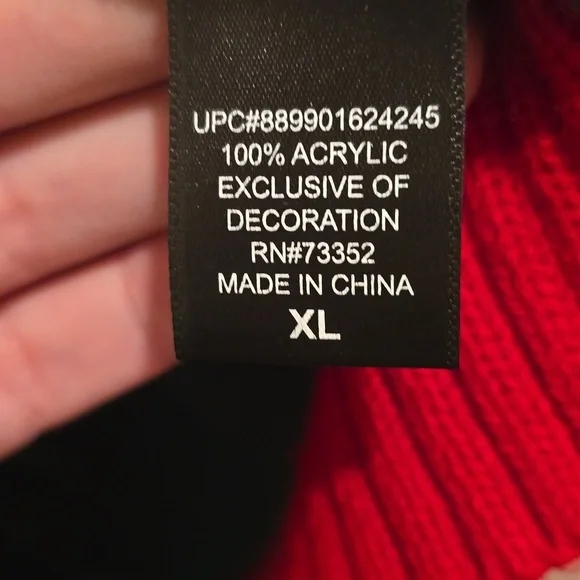 33 Degrees Christmas Holiday Green and Red Pug Dog Sweater - Picture 6 of 6